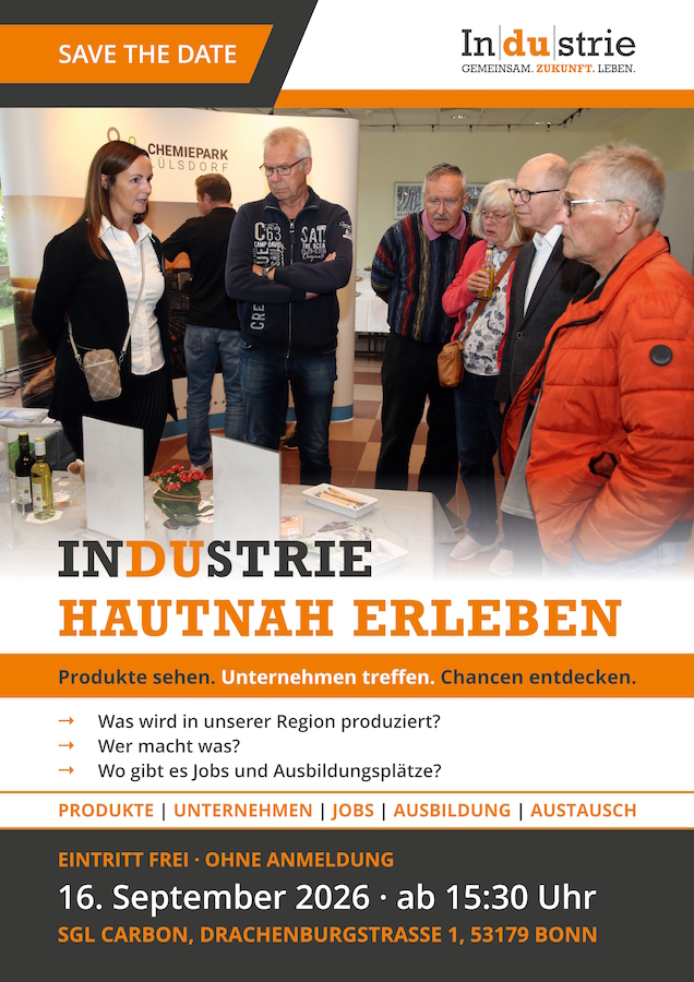 Industrie zum Anfassen - Publikumstag am 16.09.2026 bei SGL Carbon in Bonn